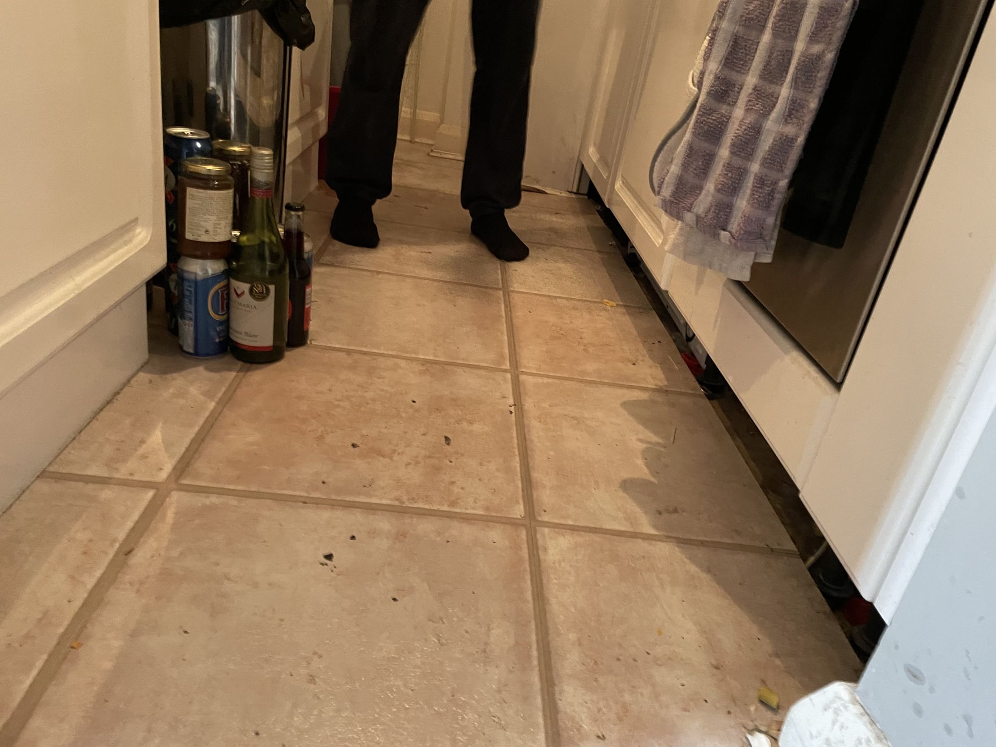 Floor condition before work at W14