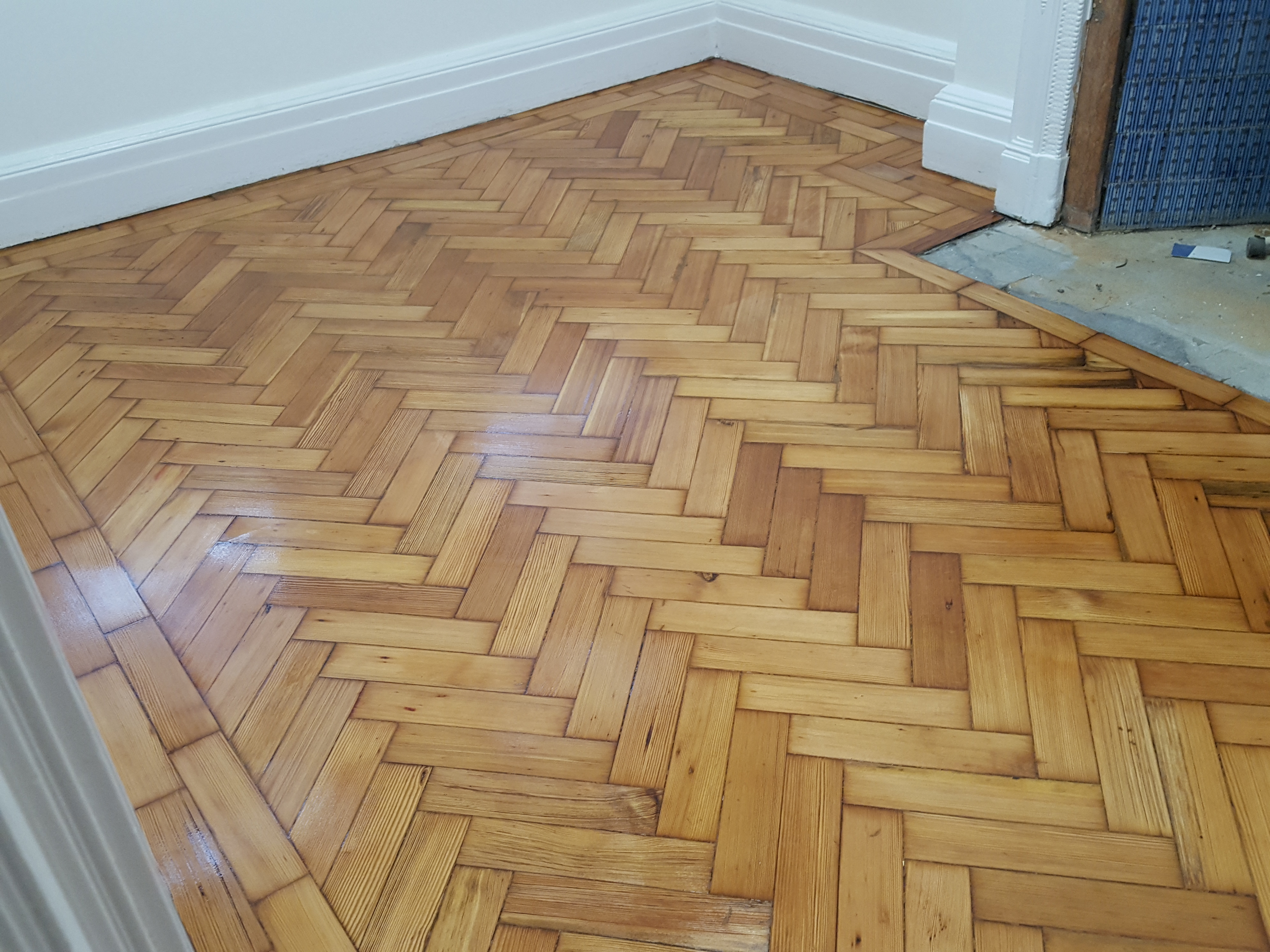 Wood Floor floor after sanding work in W1W
