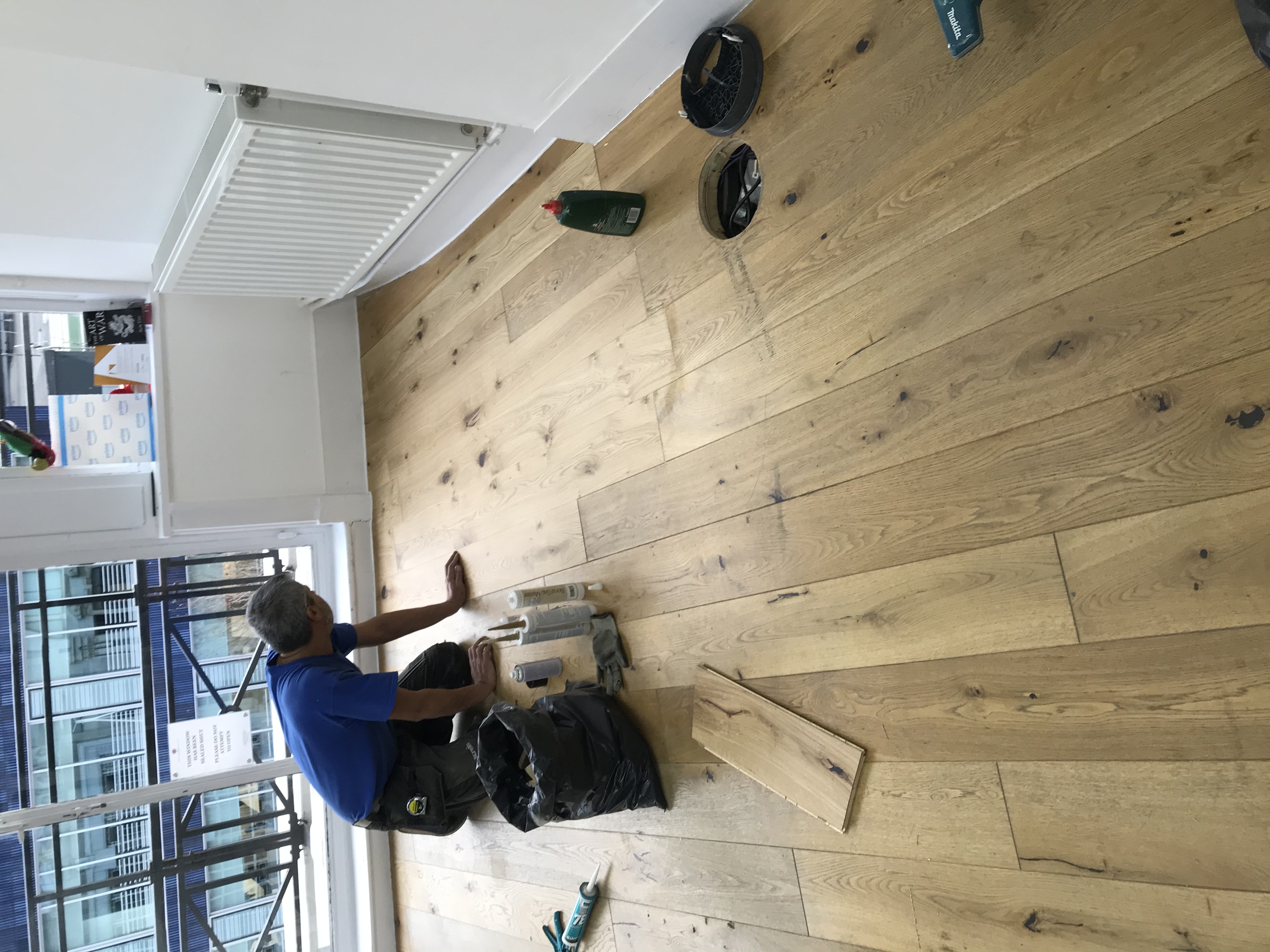 Wood Floor floor after sanding work in W1W