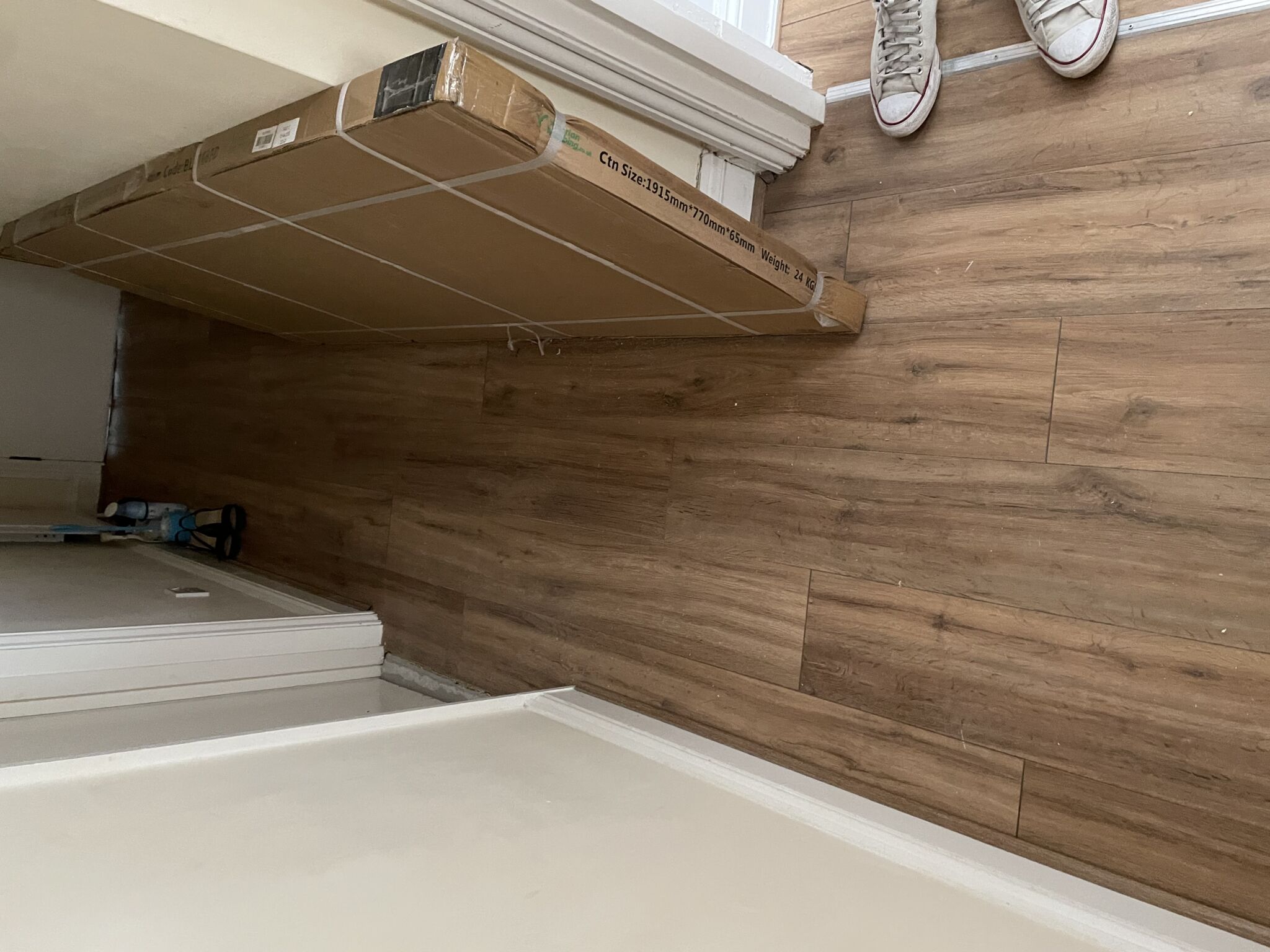 Floor condition before work at W2