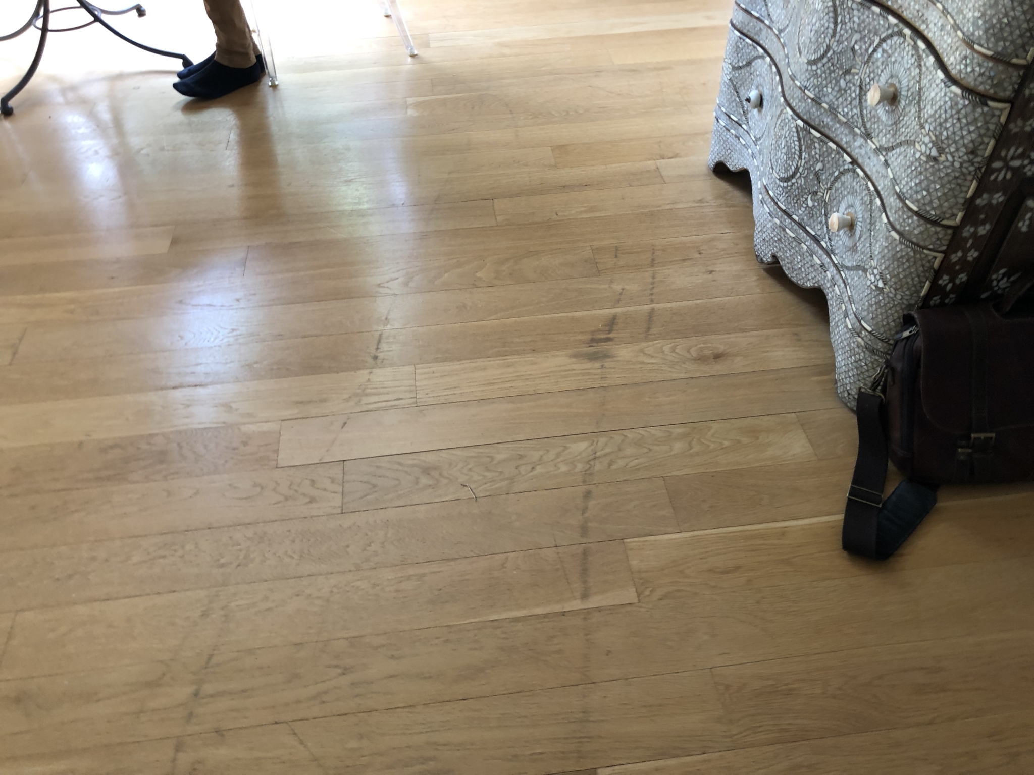 Floor condition before work at W2