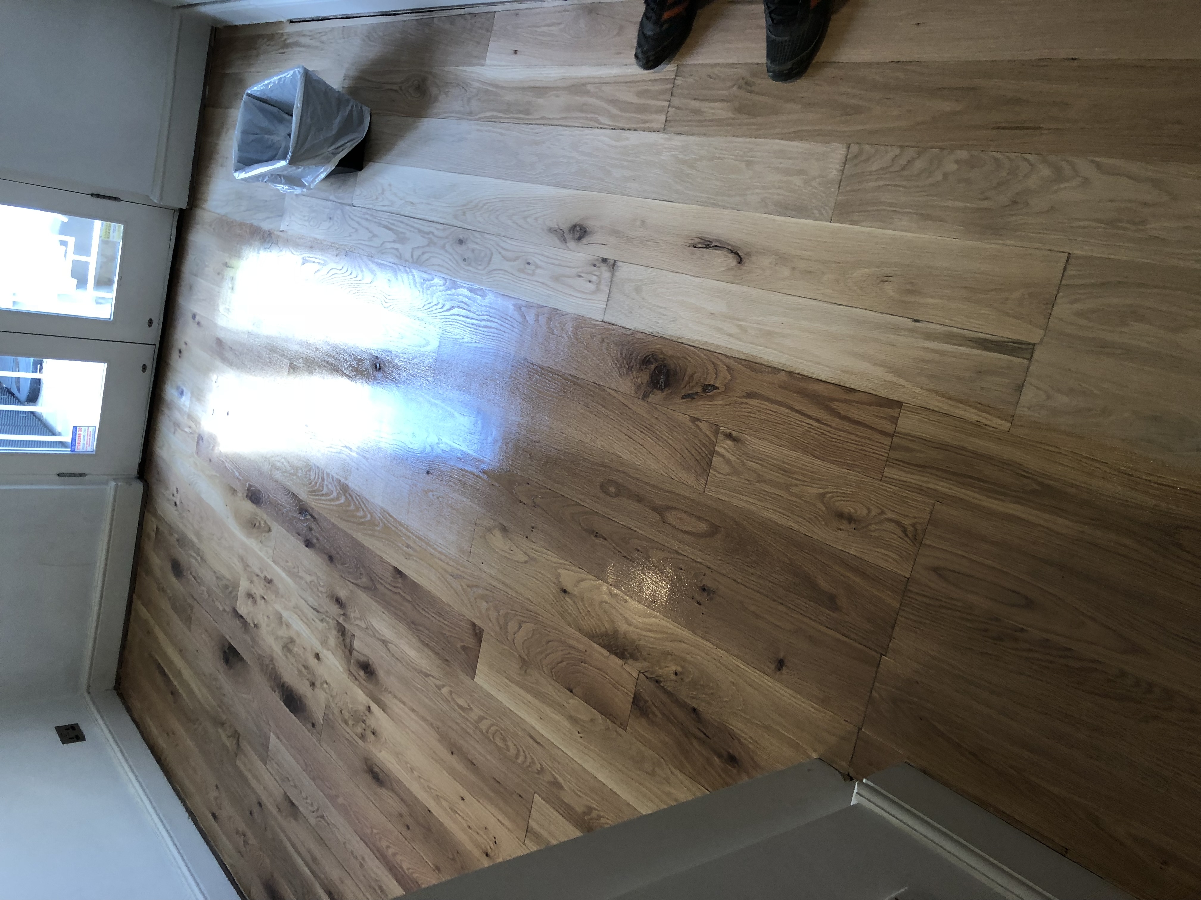 Engineered Wood floor after sanding work in W3