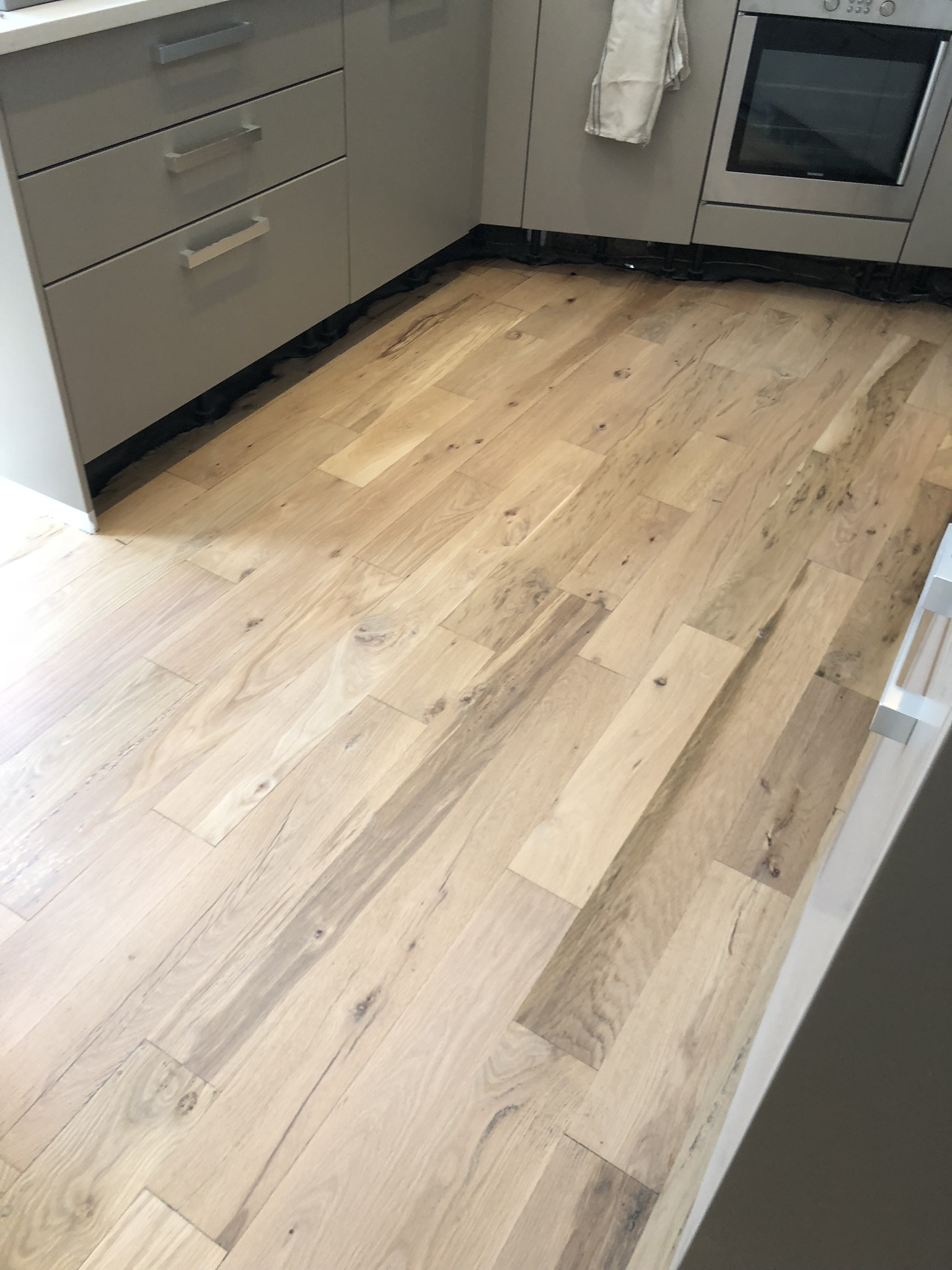 Engineered Wood floor after sanding work in W3