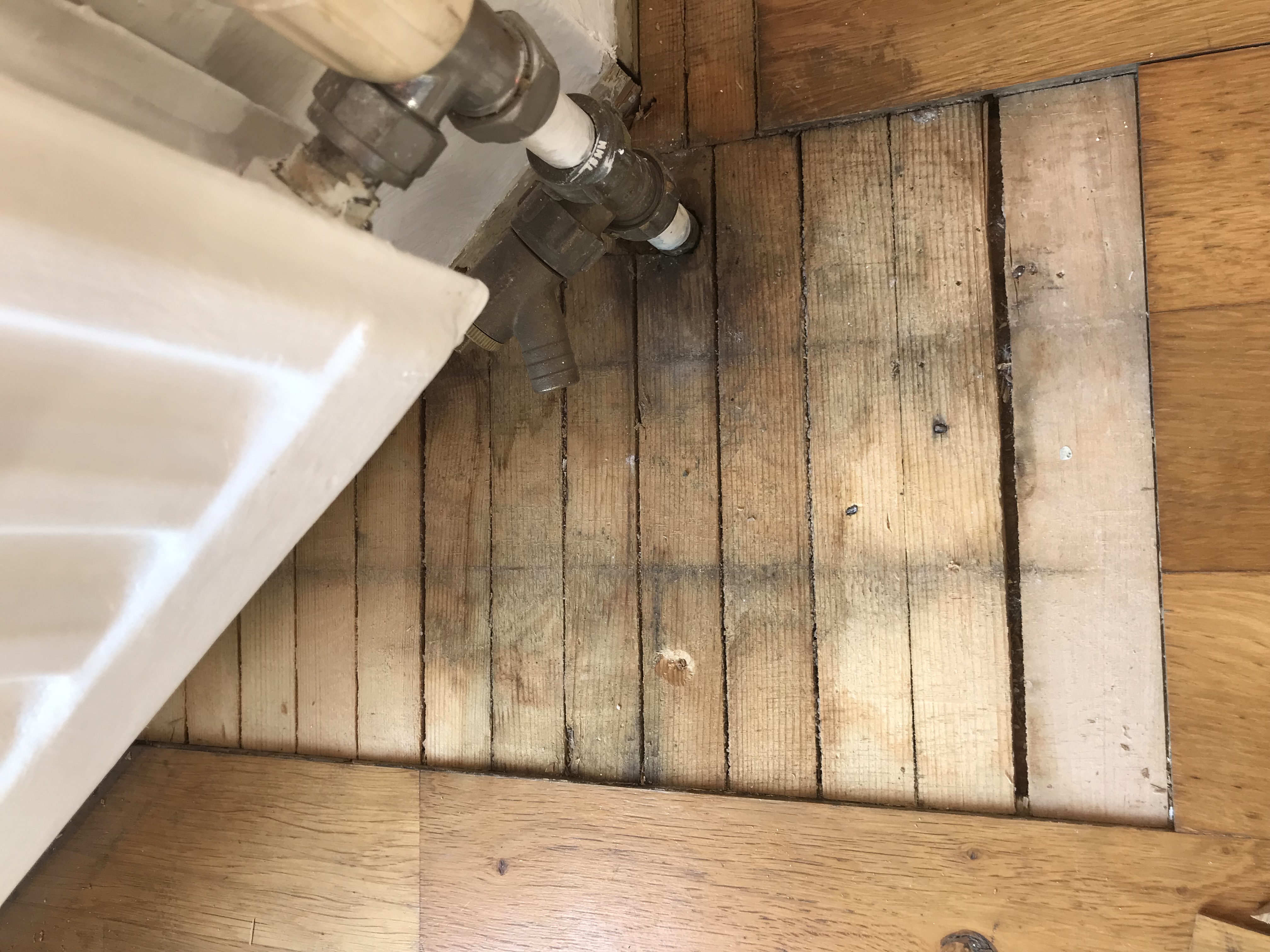 Engineered Wood floor after sanding work in W4