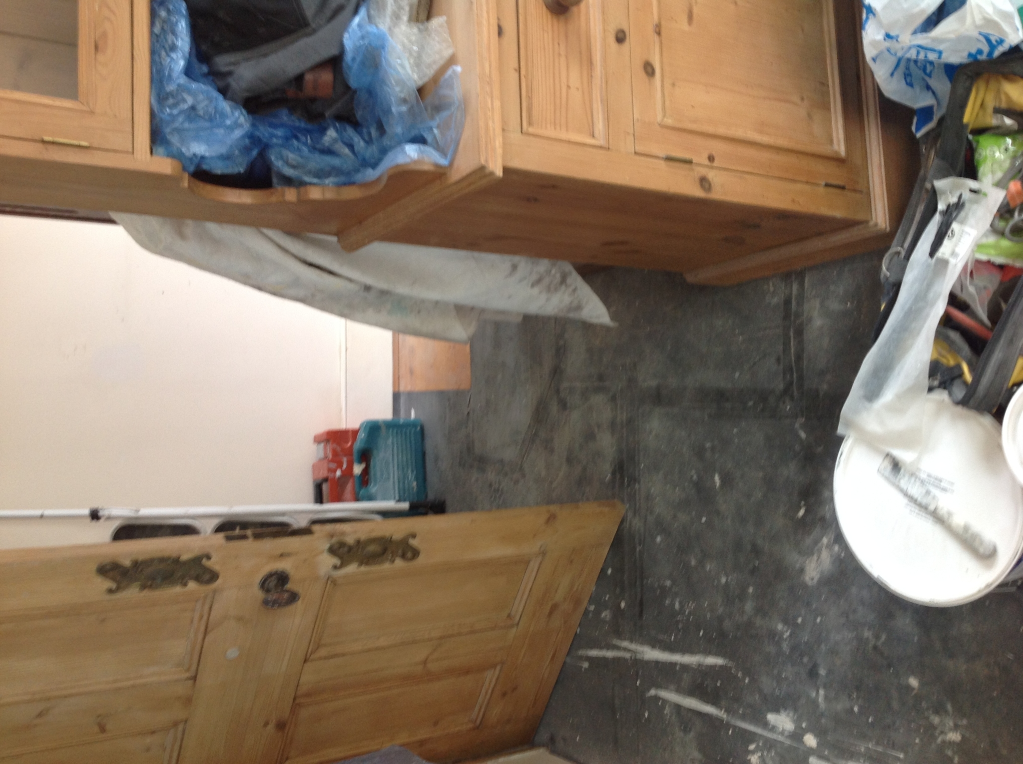 Floor condition before work at W4