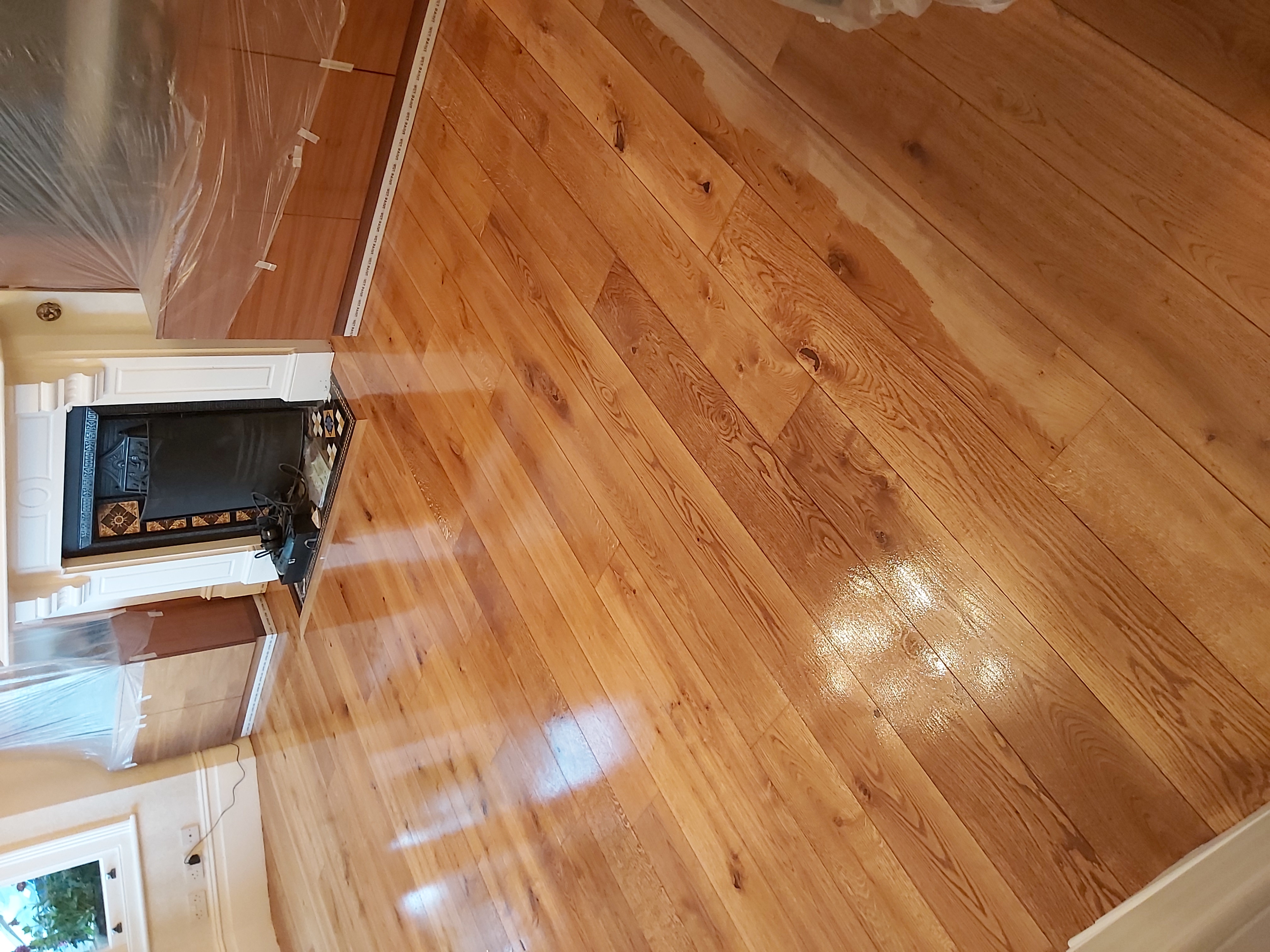 Engineered Wood floor after sanding work in W4