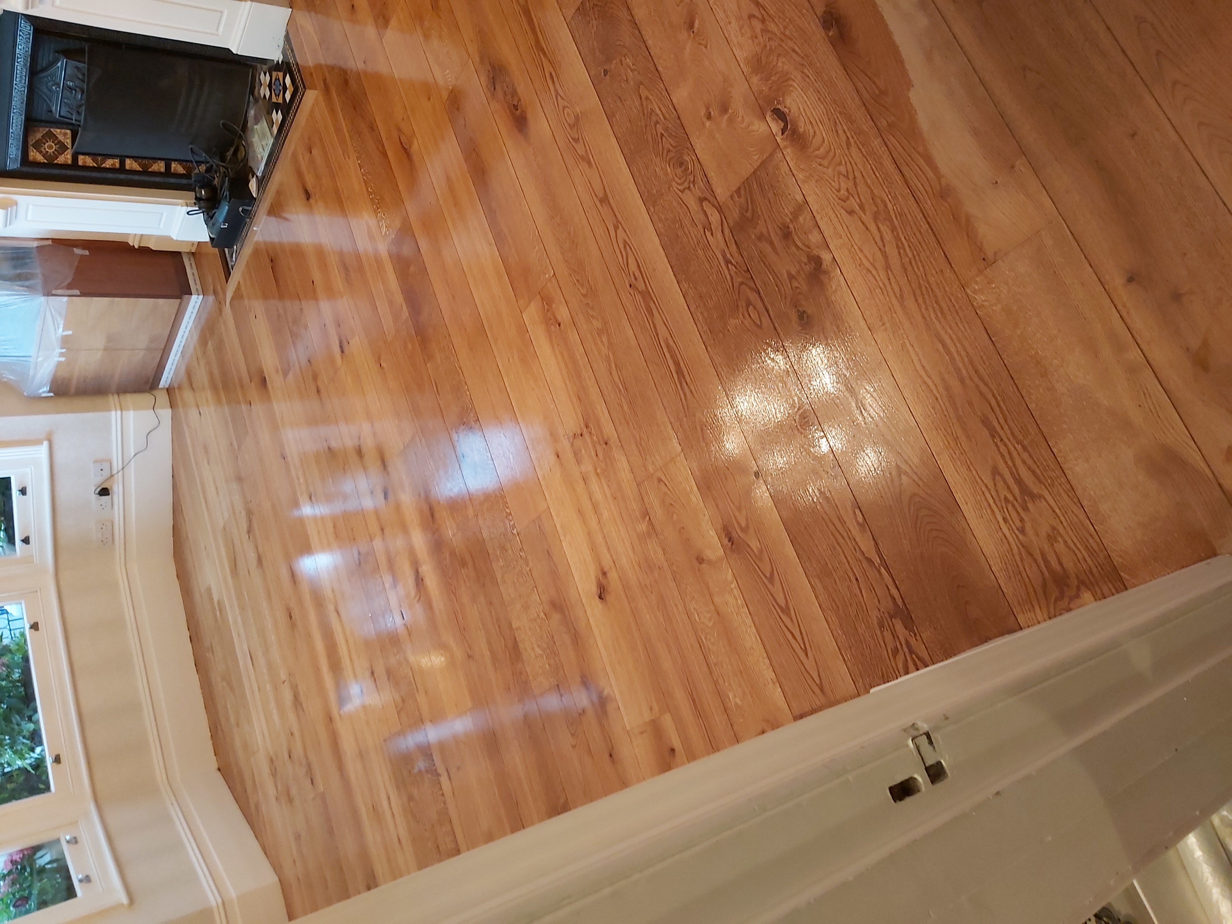 Engineered Wood floor after sanding work in W4