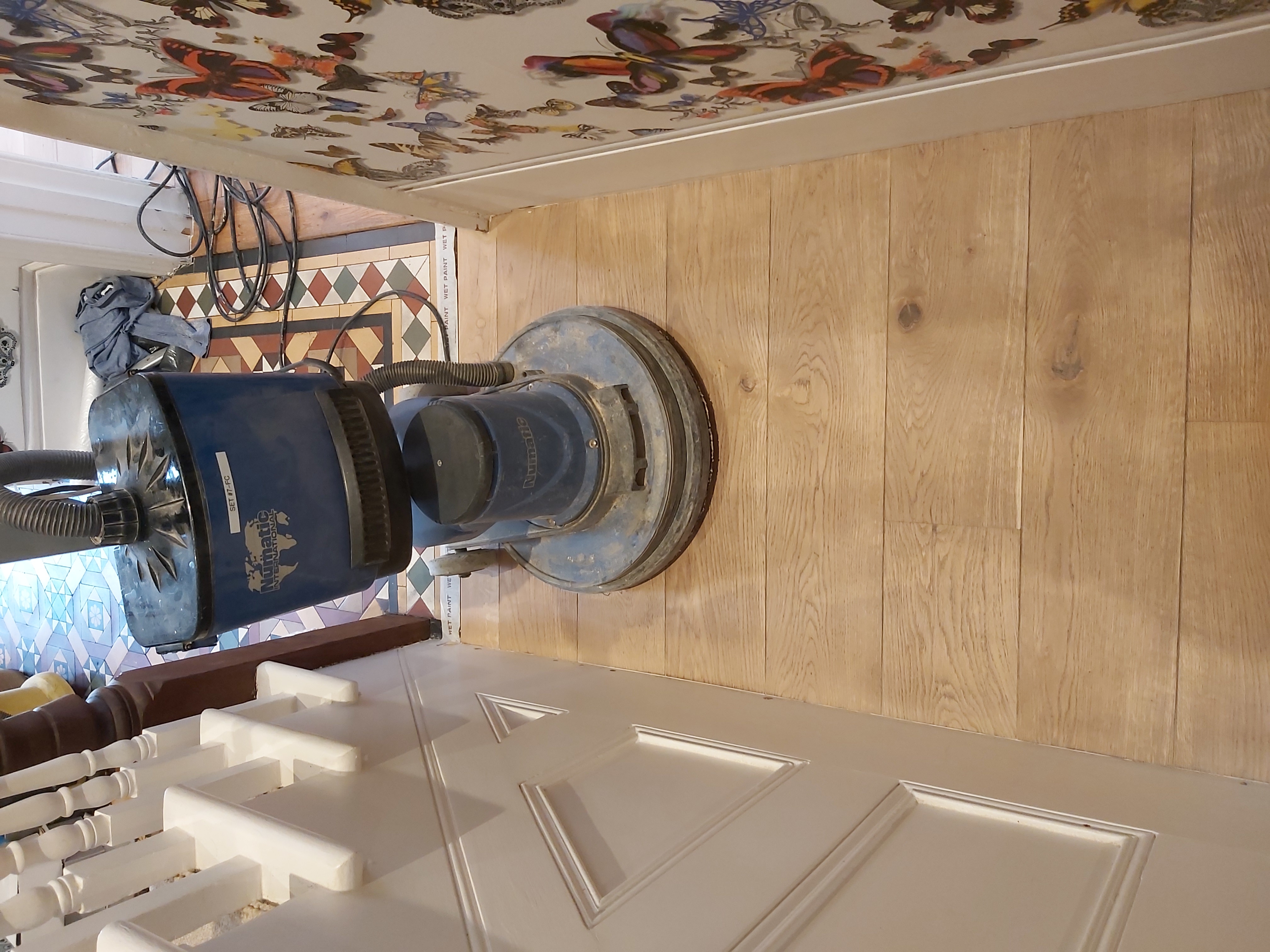 Engineered Wood floor after sanding work in W4