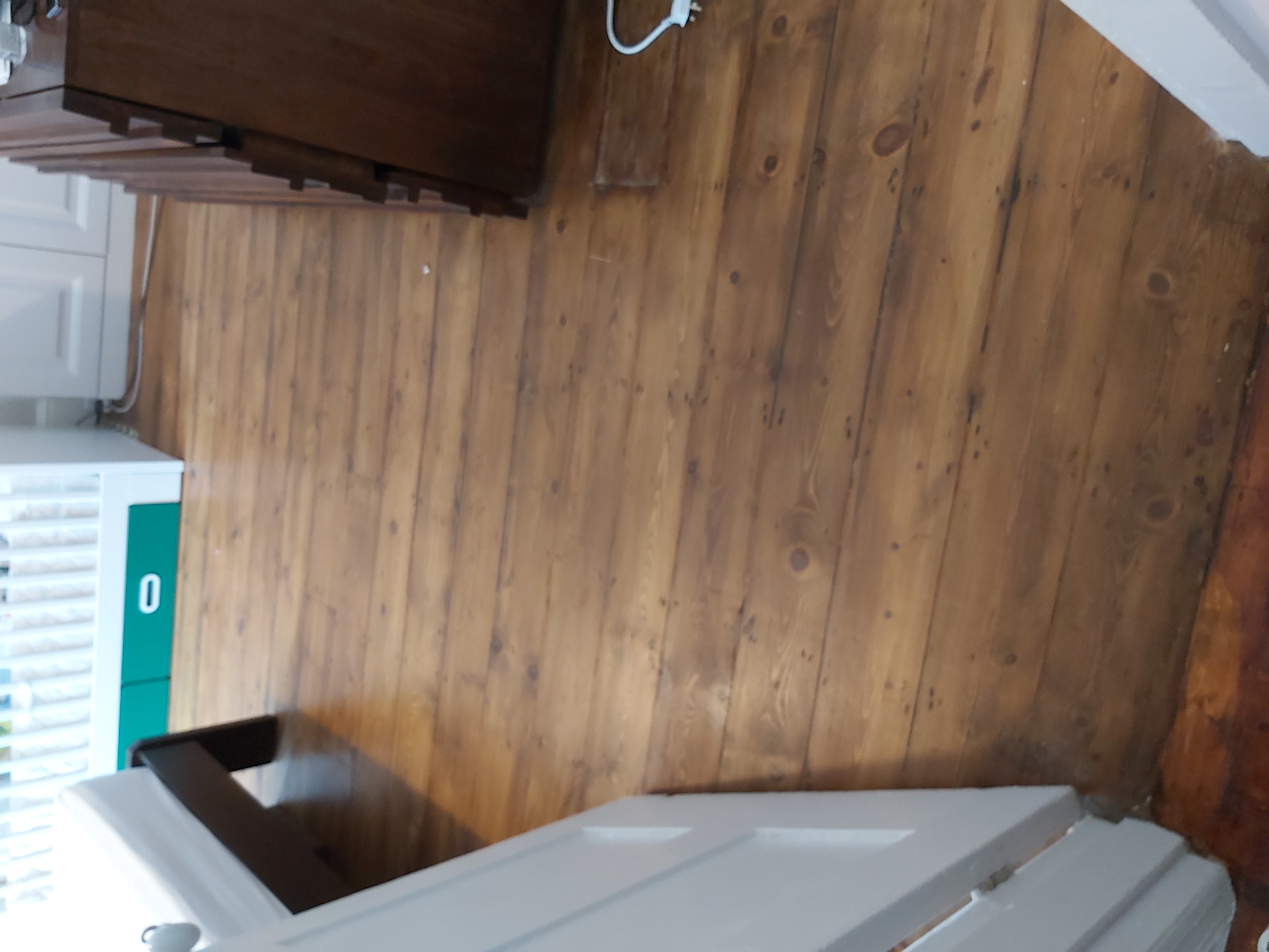 Floorboards floor after sanding work in W5