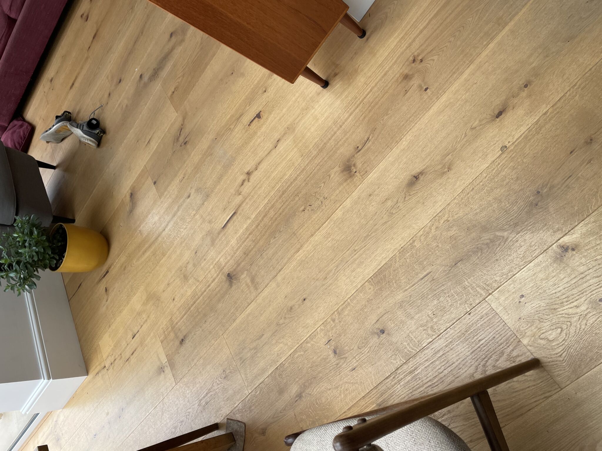 Floor condition before work at W6