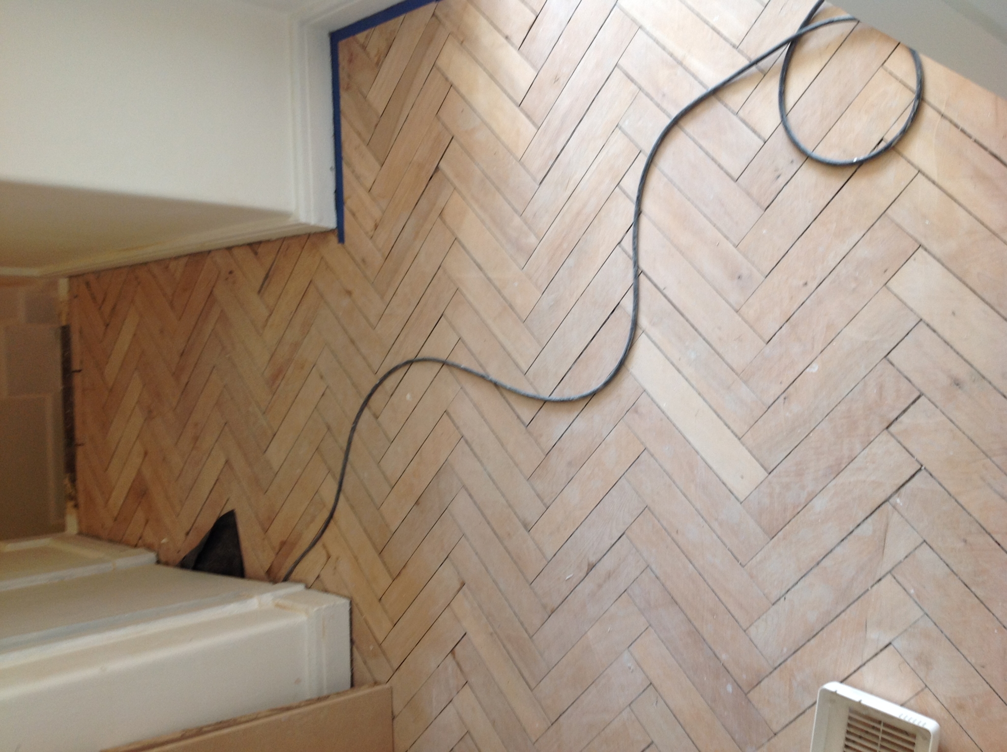 Floor condition before work at W6