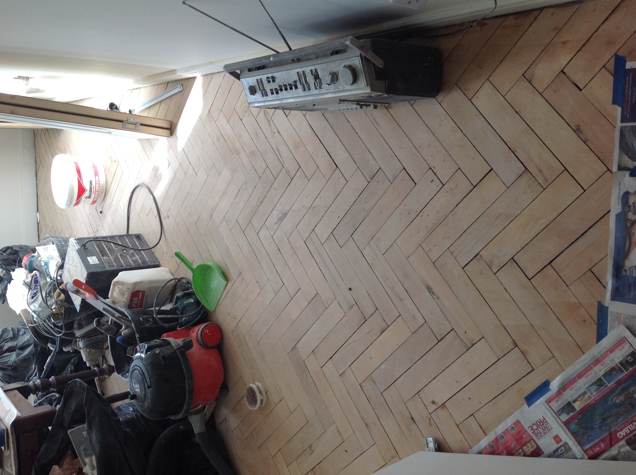 Floor condition before work at W6