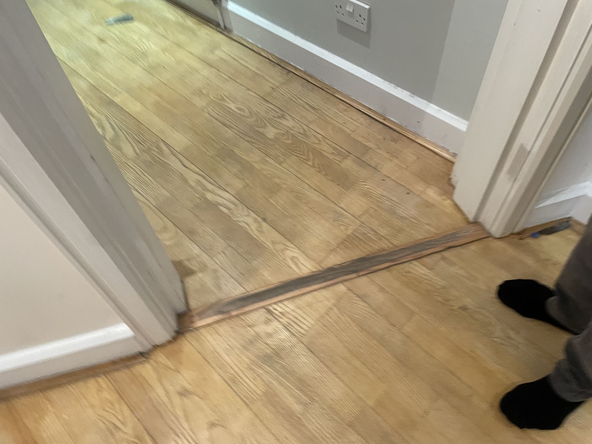 Floor condition before work at W8