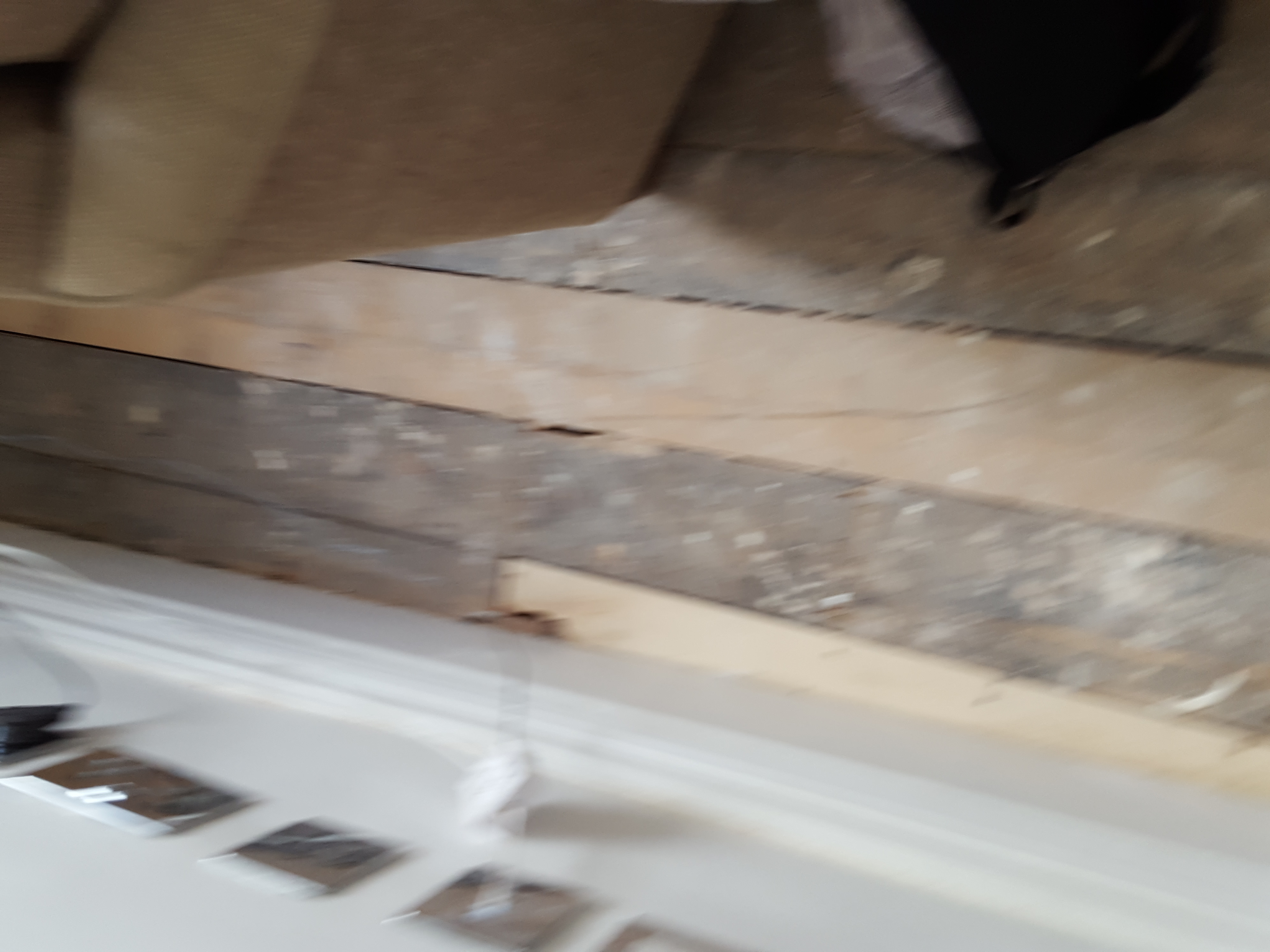 Engineered Wood floor after fitting work in W9