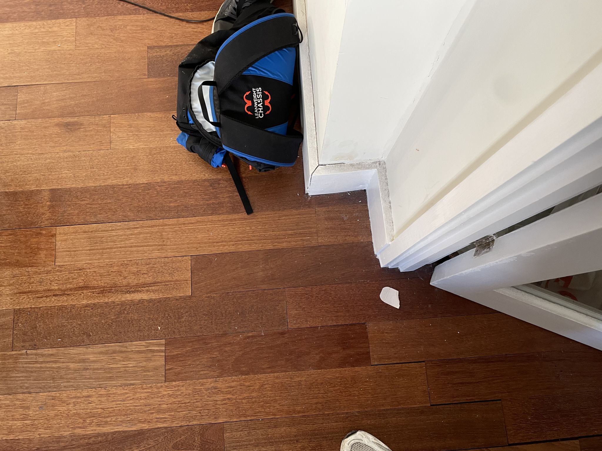 Floor condition before work at WC2B