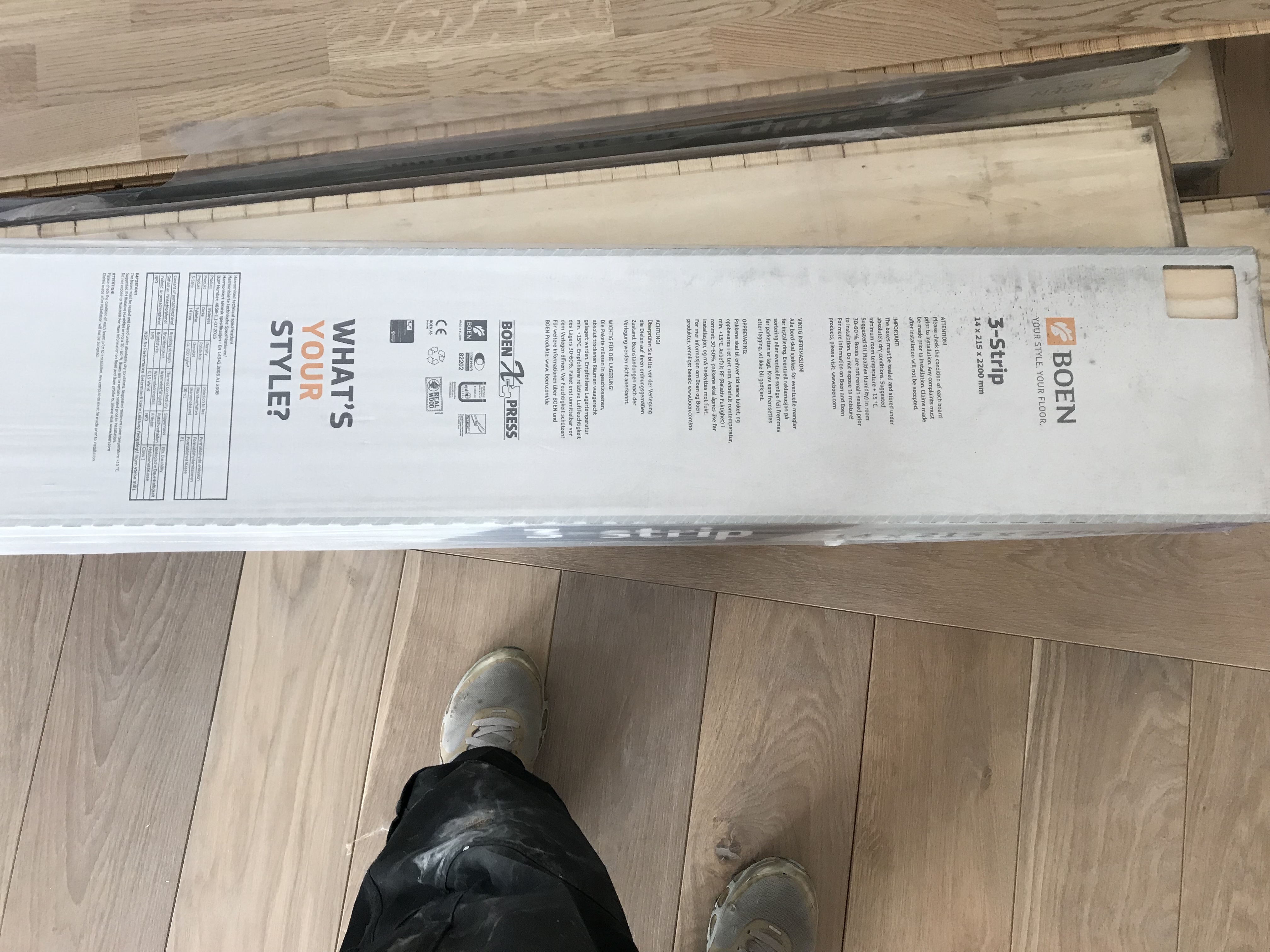 Engineered Wood floor after fitting work in WC2R