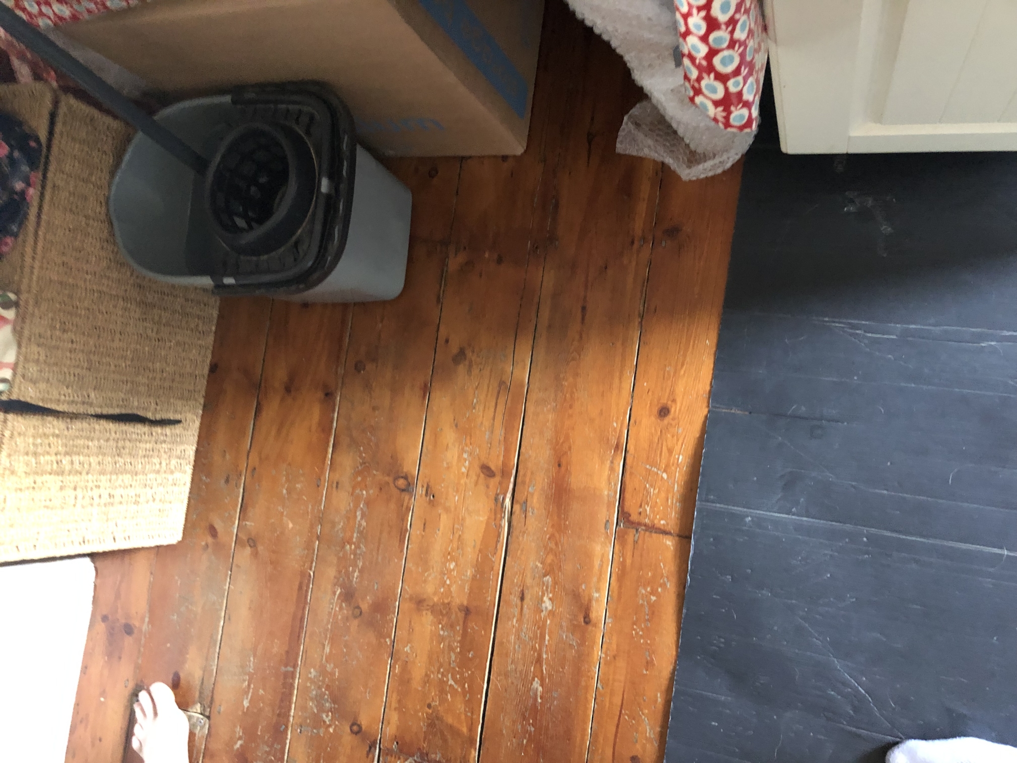 Floor condition before work at WD23