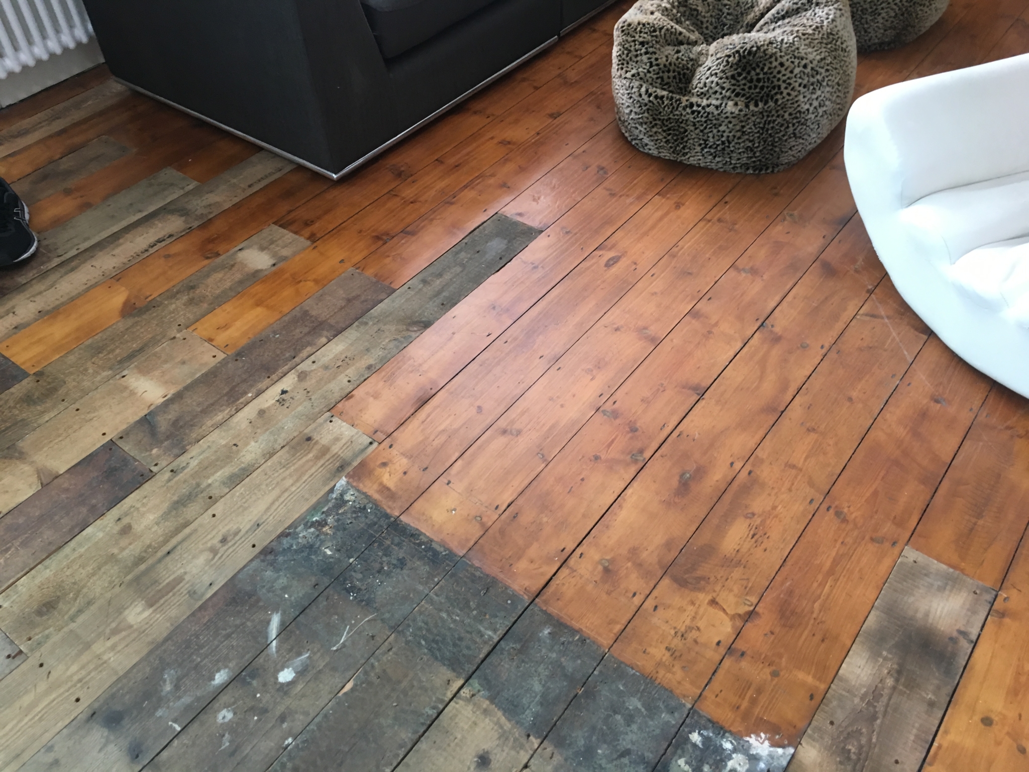 Floor condition before work at WD7